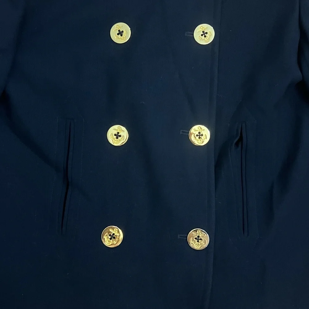 Lauren Ralph Lauren Nautical Blazer Jacket Womens 6 Navy Blue Gold Buttons - Picture 3 of 5